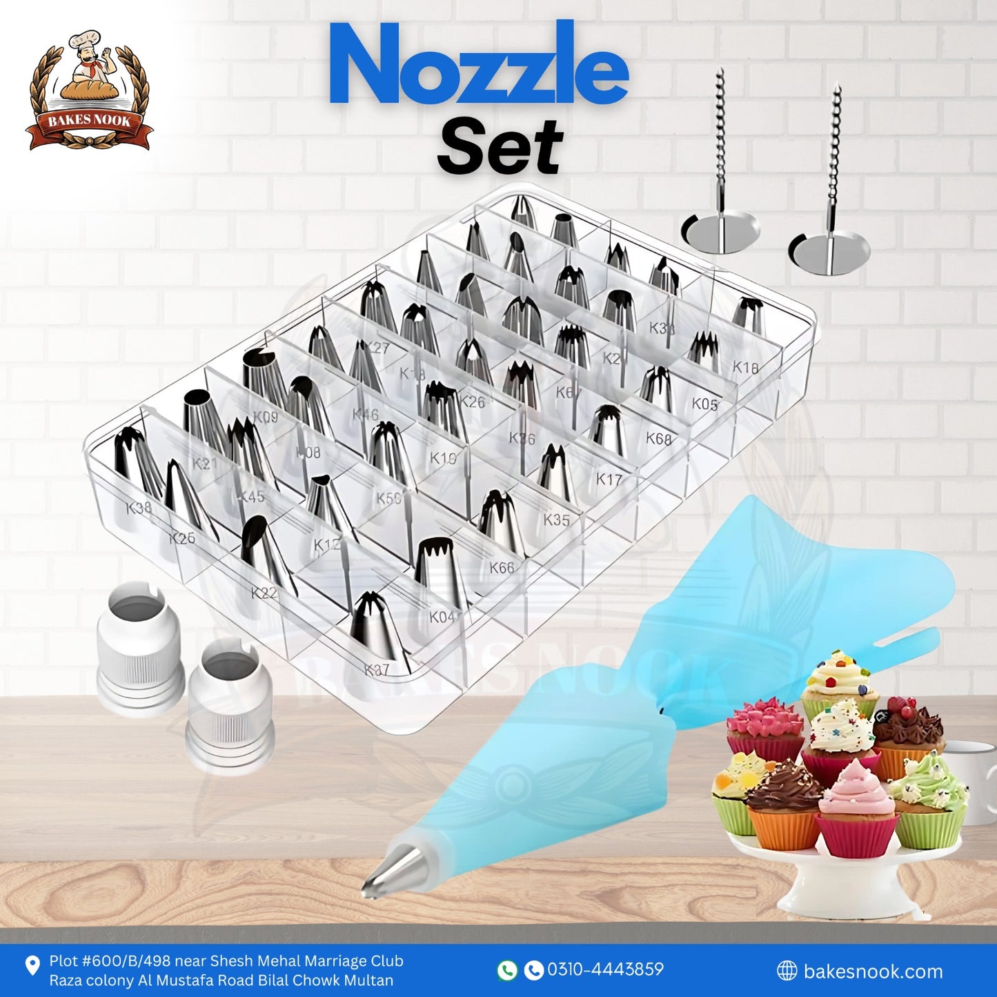π Cake Nozzle Set By BakesNook