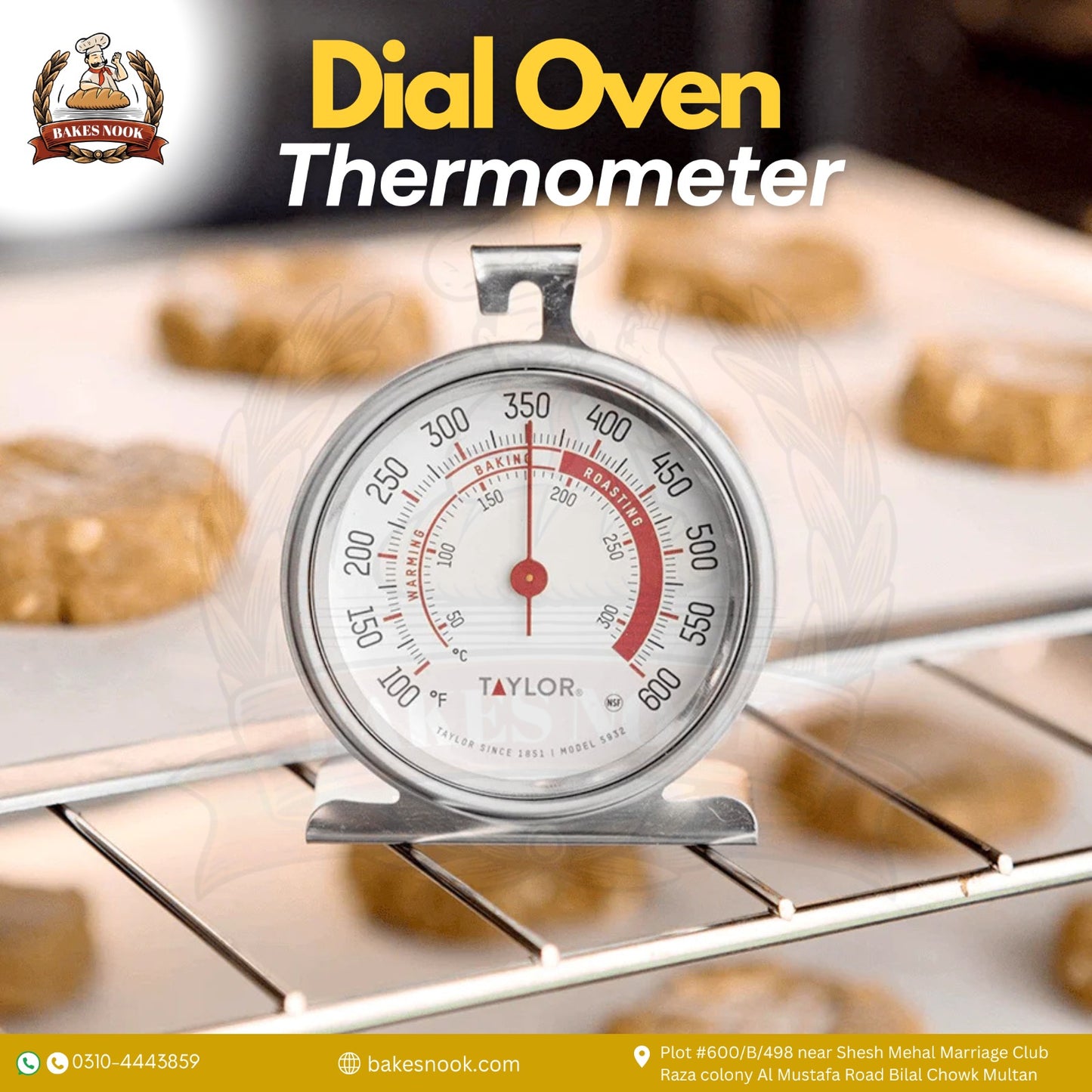 Dial Oven Thermometer by BakesNook