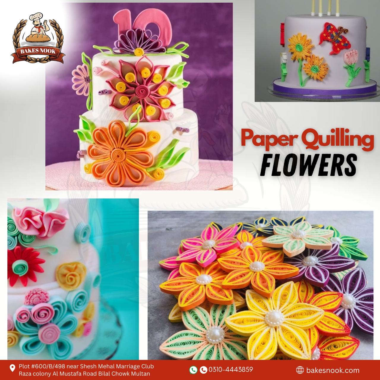 Paper Quilling Flowers by BakesNook