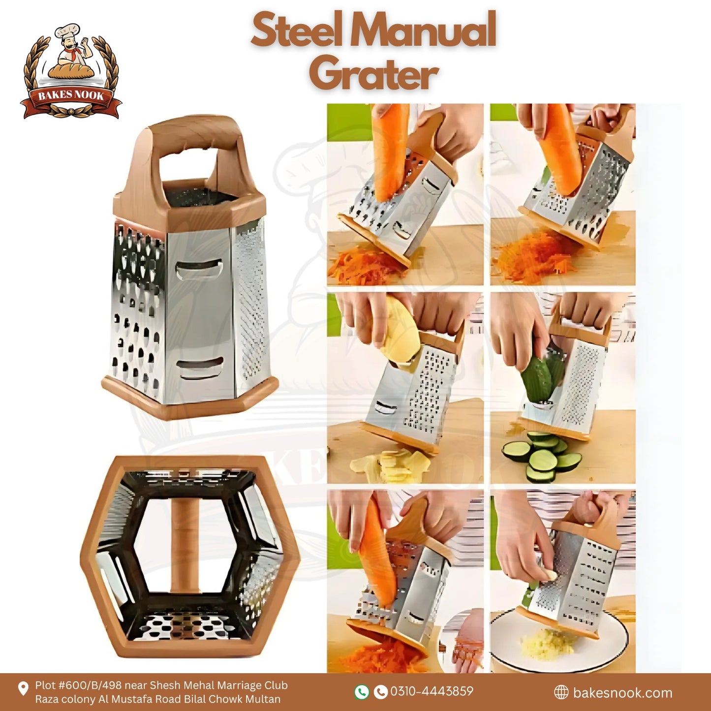 Steel Manual Grater by BakesNook