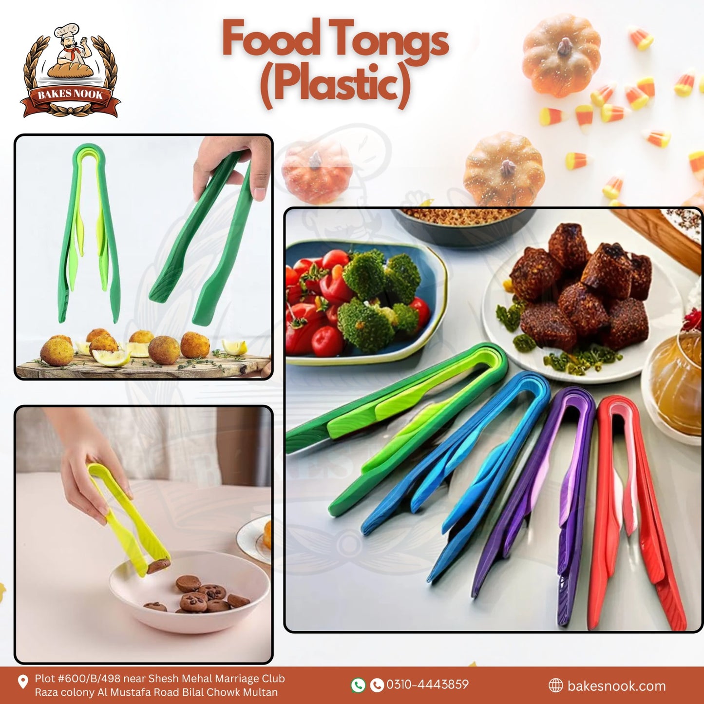 Food Plastic Tongs by BakesNook