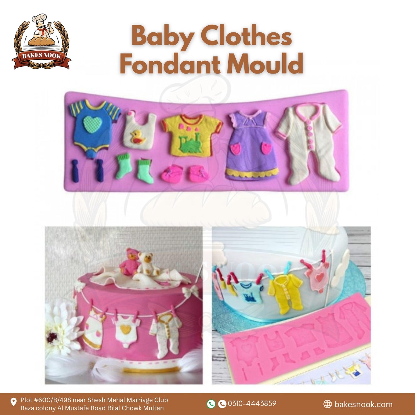 Baby Clothes Fondant Mould by BakesNook