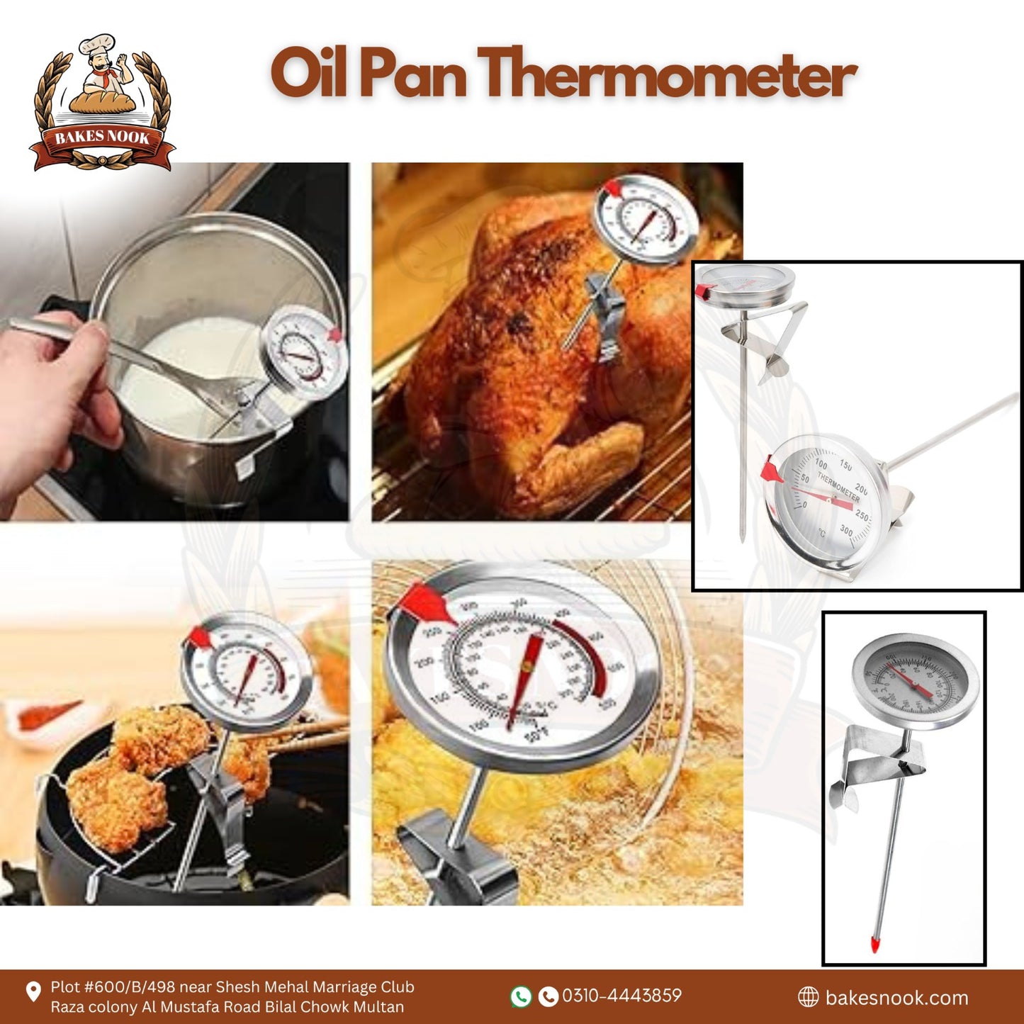 Oil Pan Thermometer by BakesNook