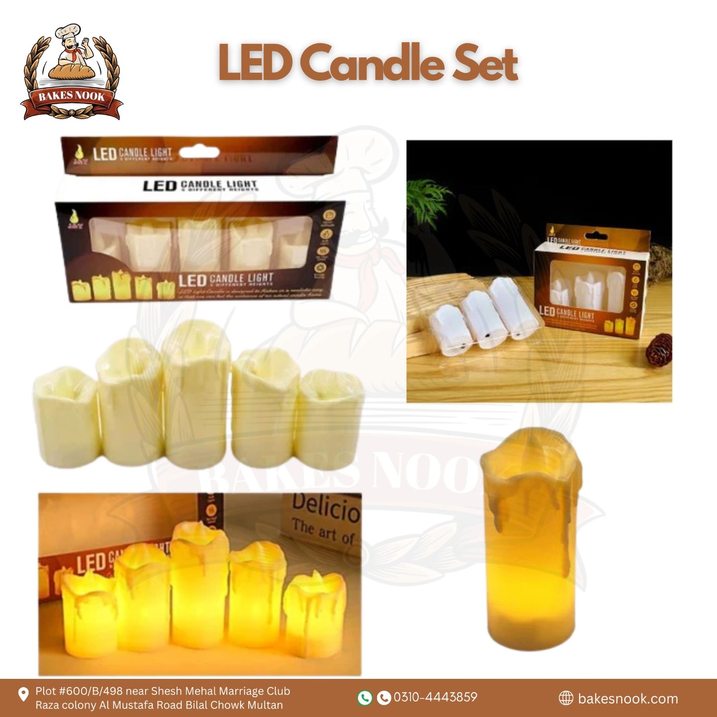 LED Candle Set by BakesNook