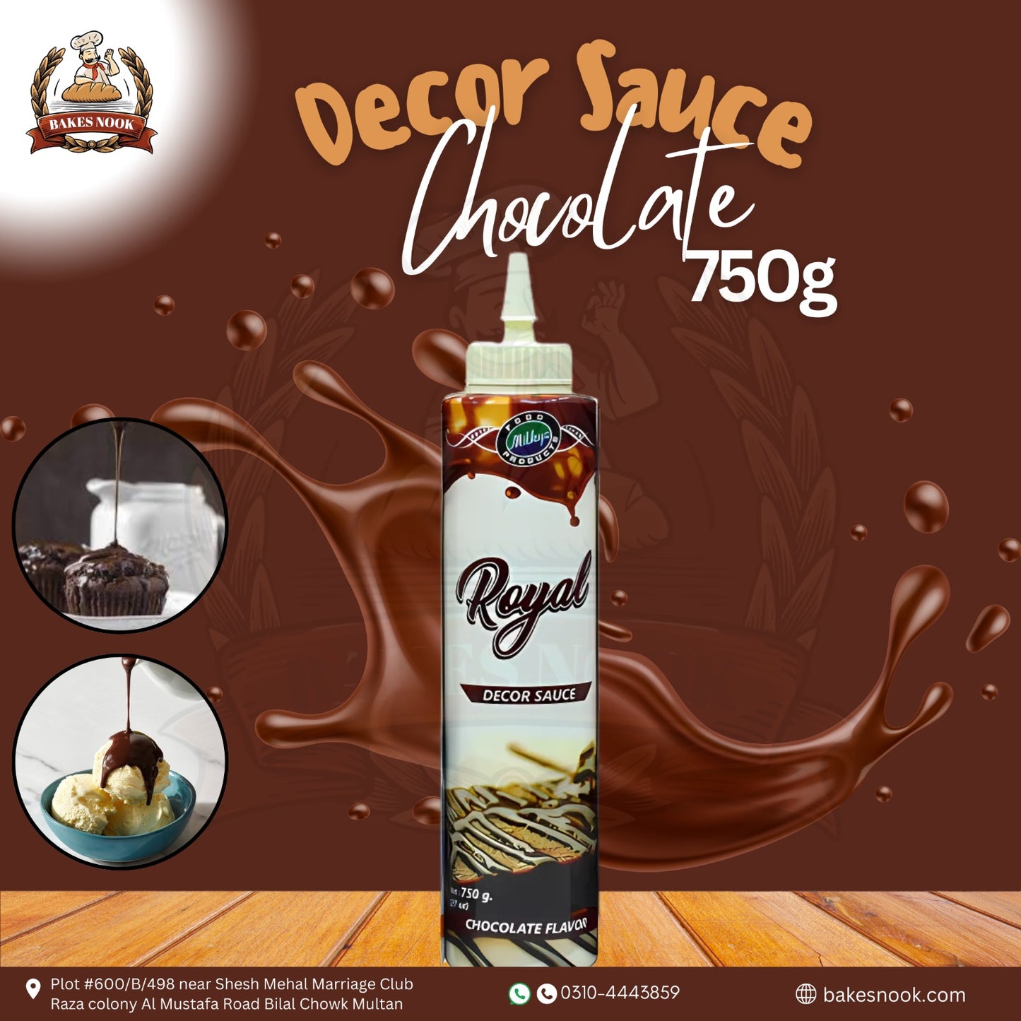 BakesNook’s Decor Sauce Chocolate.(750g)