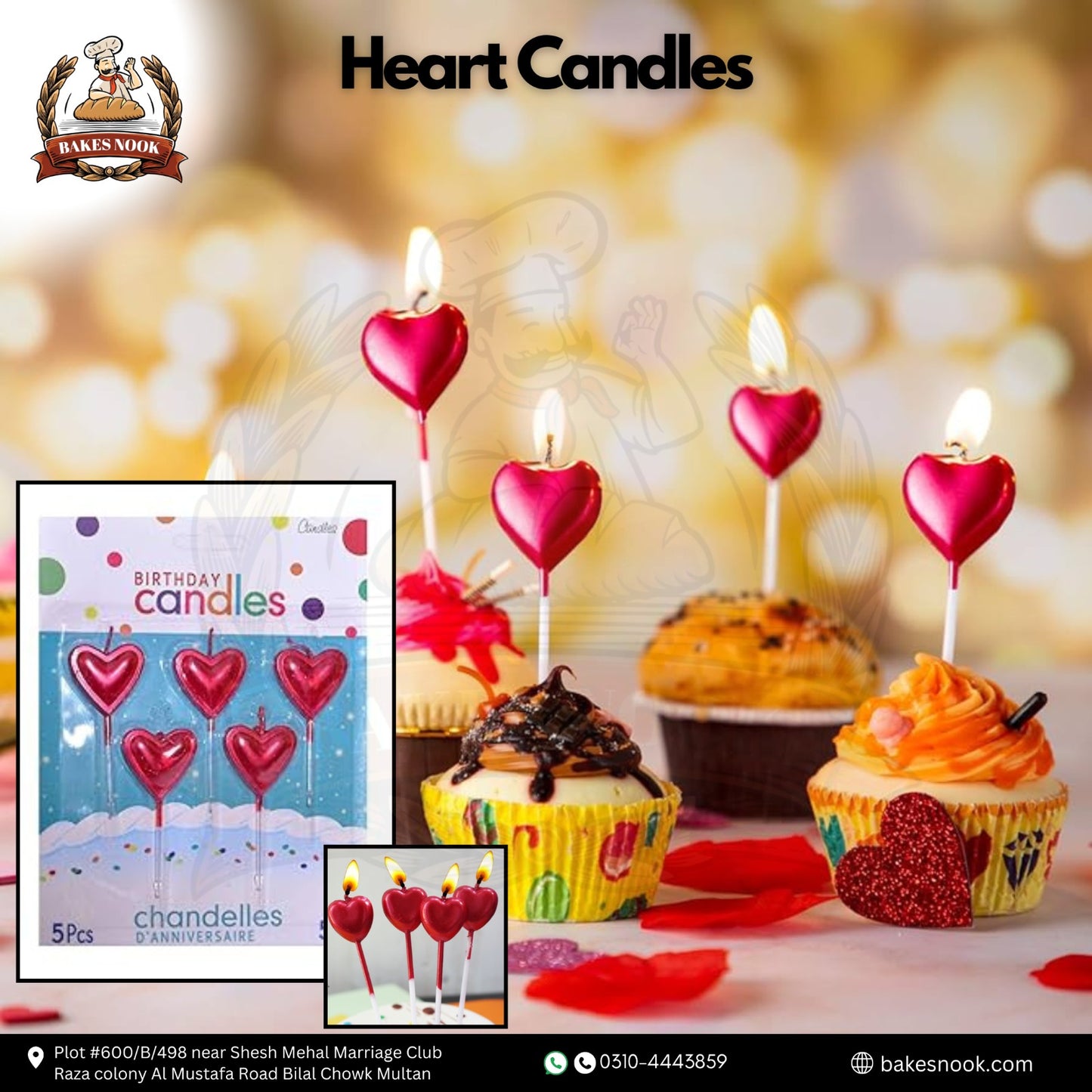Heart Candle by BakesNook