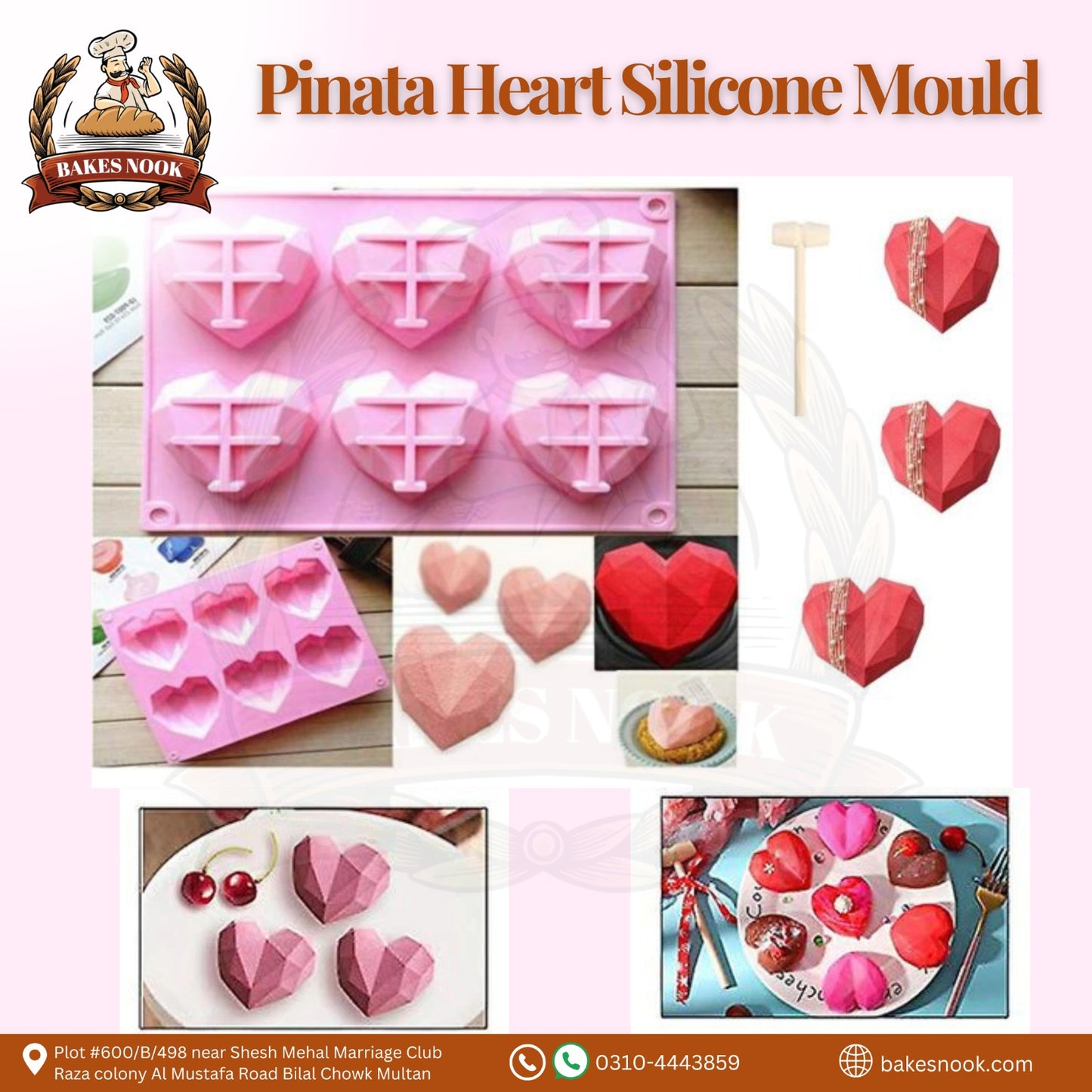 Silicone Pinata Heart Mould