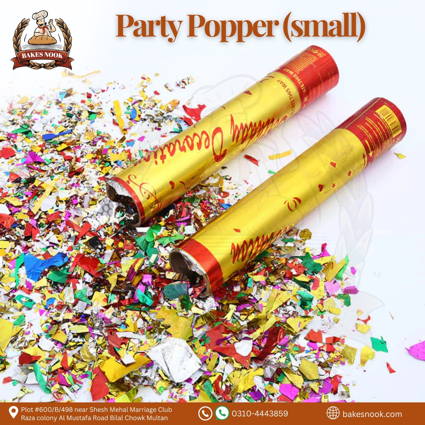 Party Popper (Small) by BakesNook 🎉