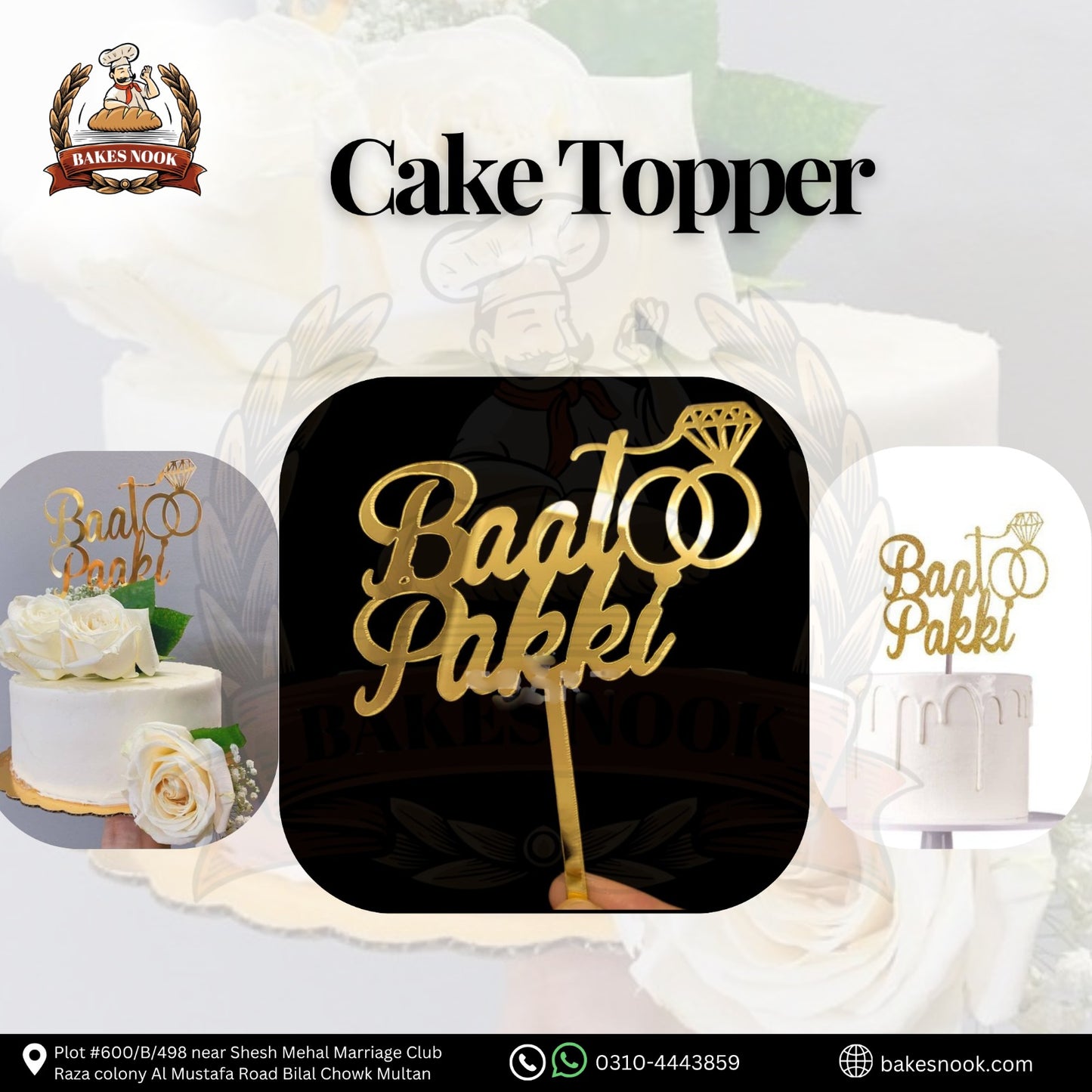BAAT PAKKI CAKE TAG 5 PCS