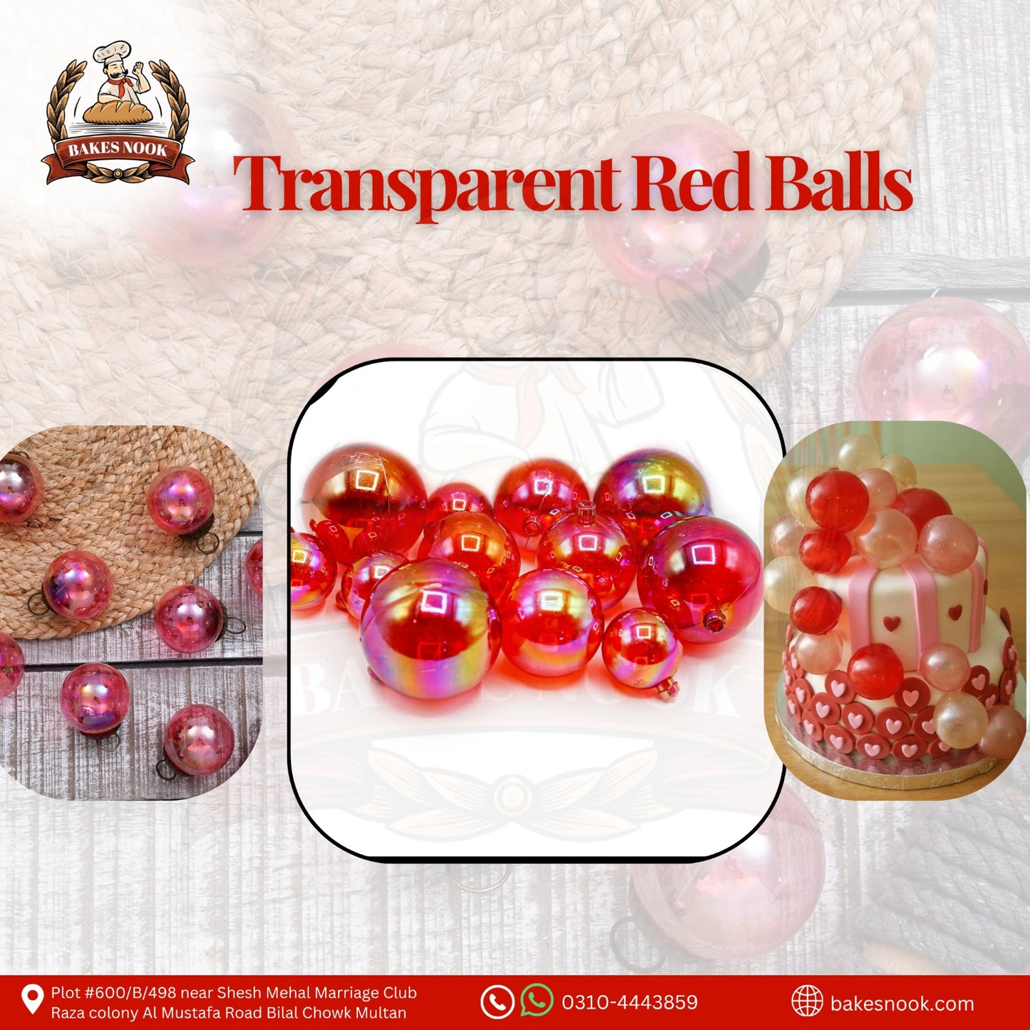 TRANSPARENT RED BALLS