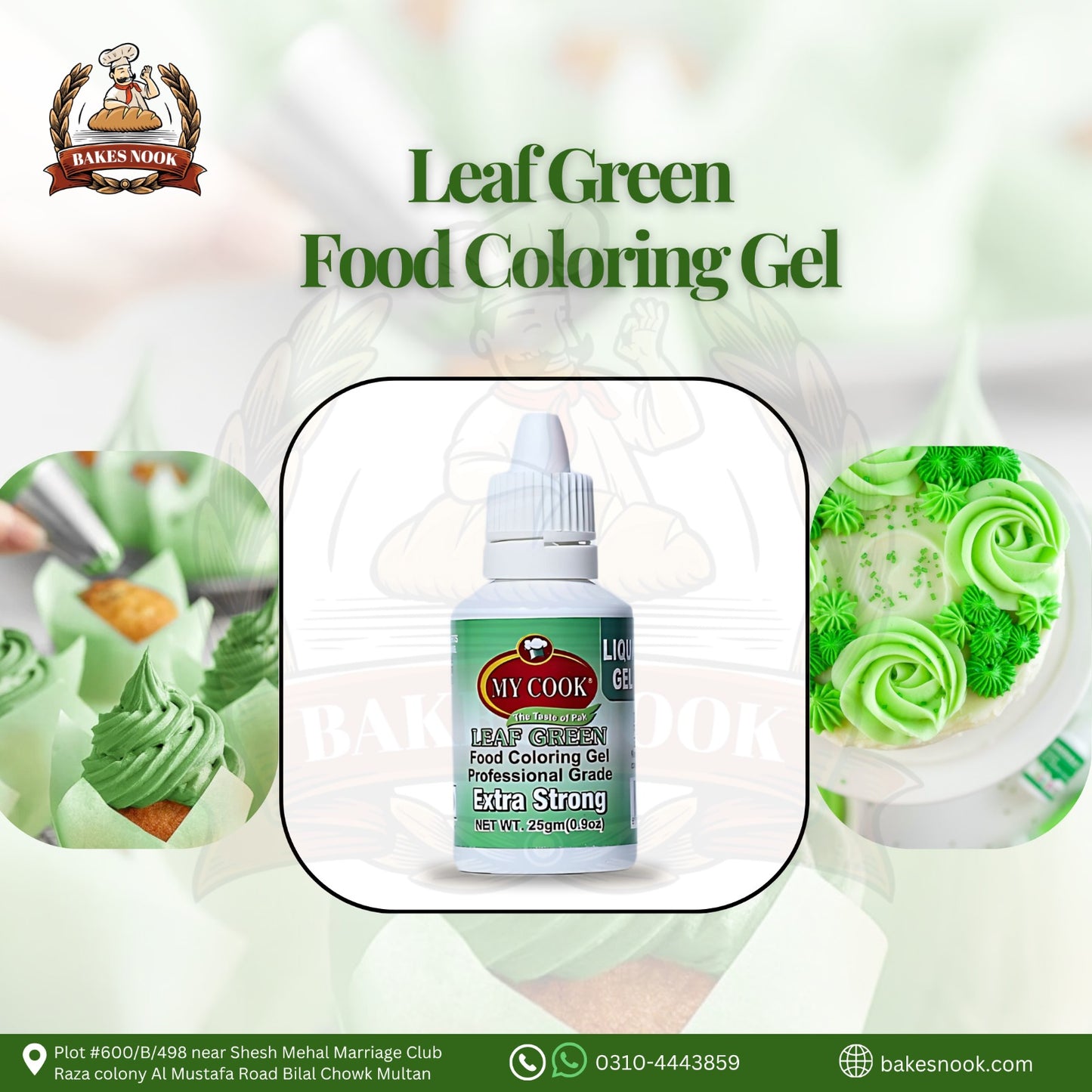 LEAF GREEN GEL FOOD CLR