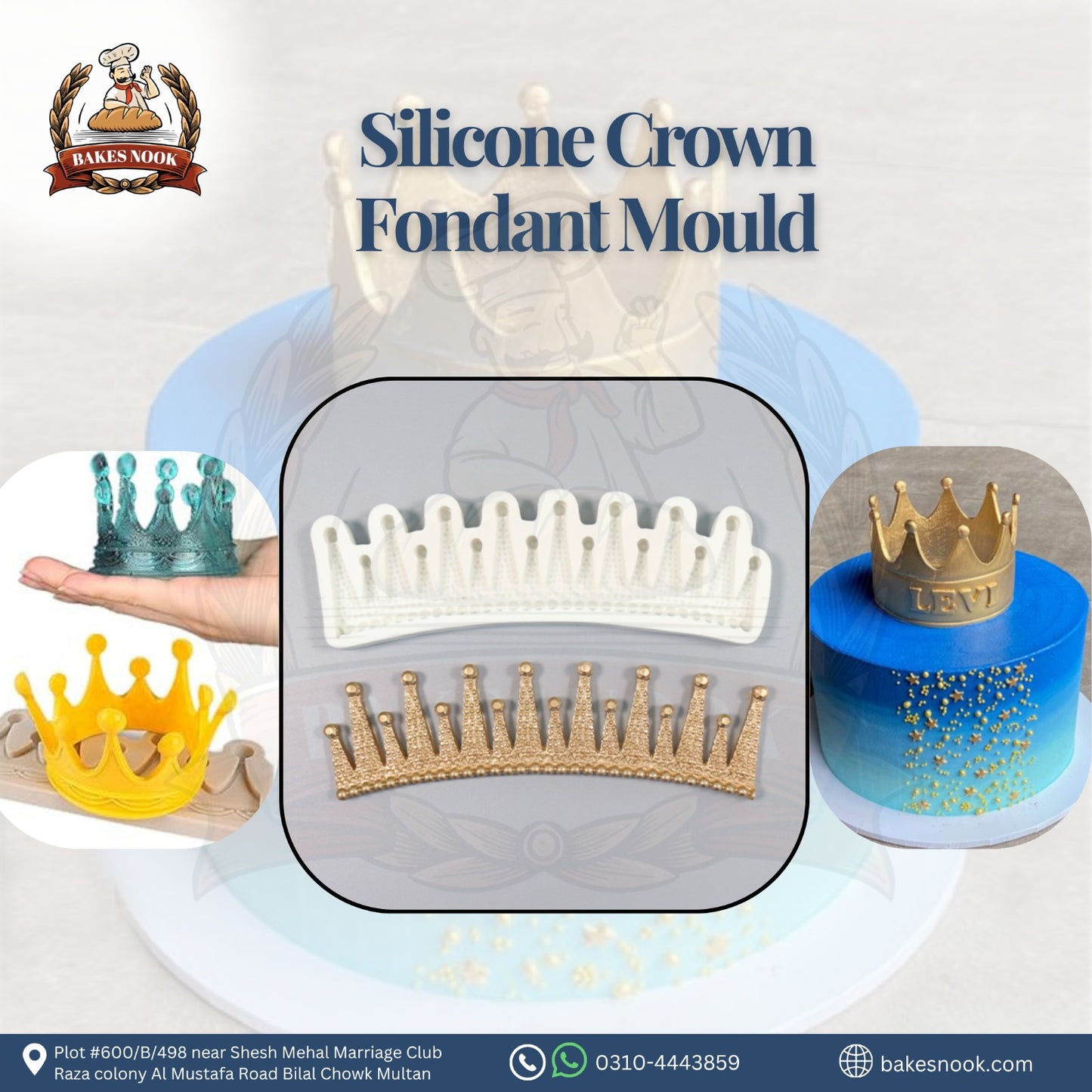 SILICONE CROWN FONDAINT MOULD