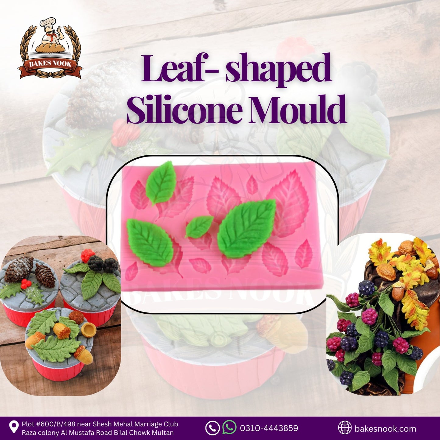 LEAF SHAPED SILICONE MOULD