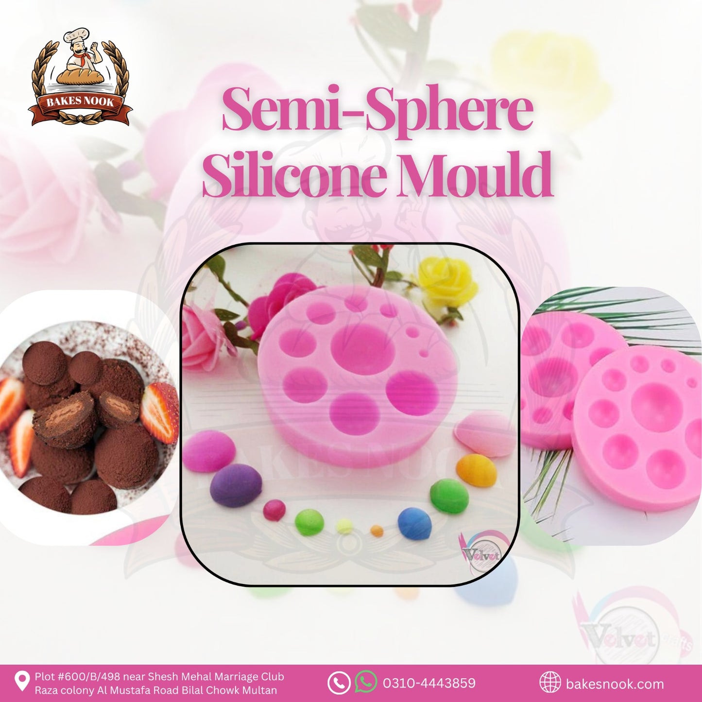 SEMI SPHERE SILICONE MOULD