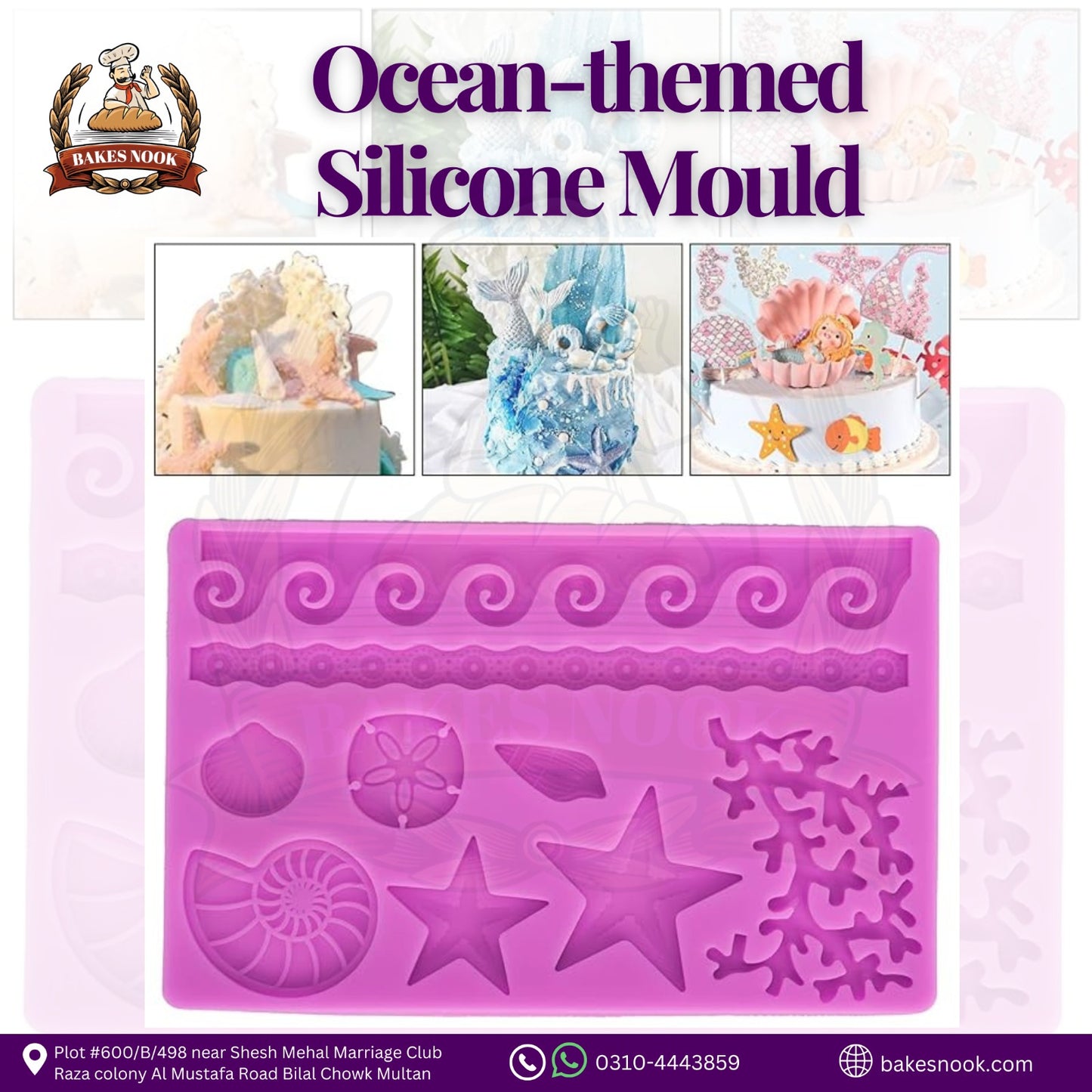 OCEAN THEMED SILICONE MOULD