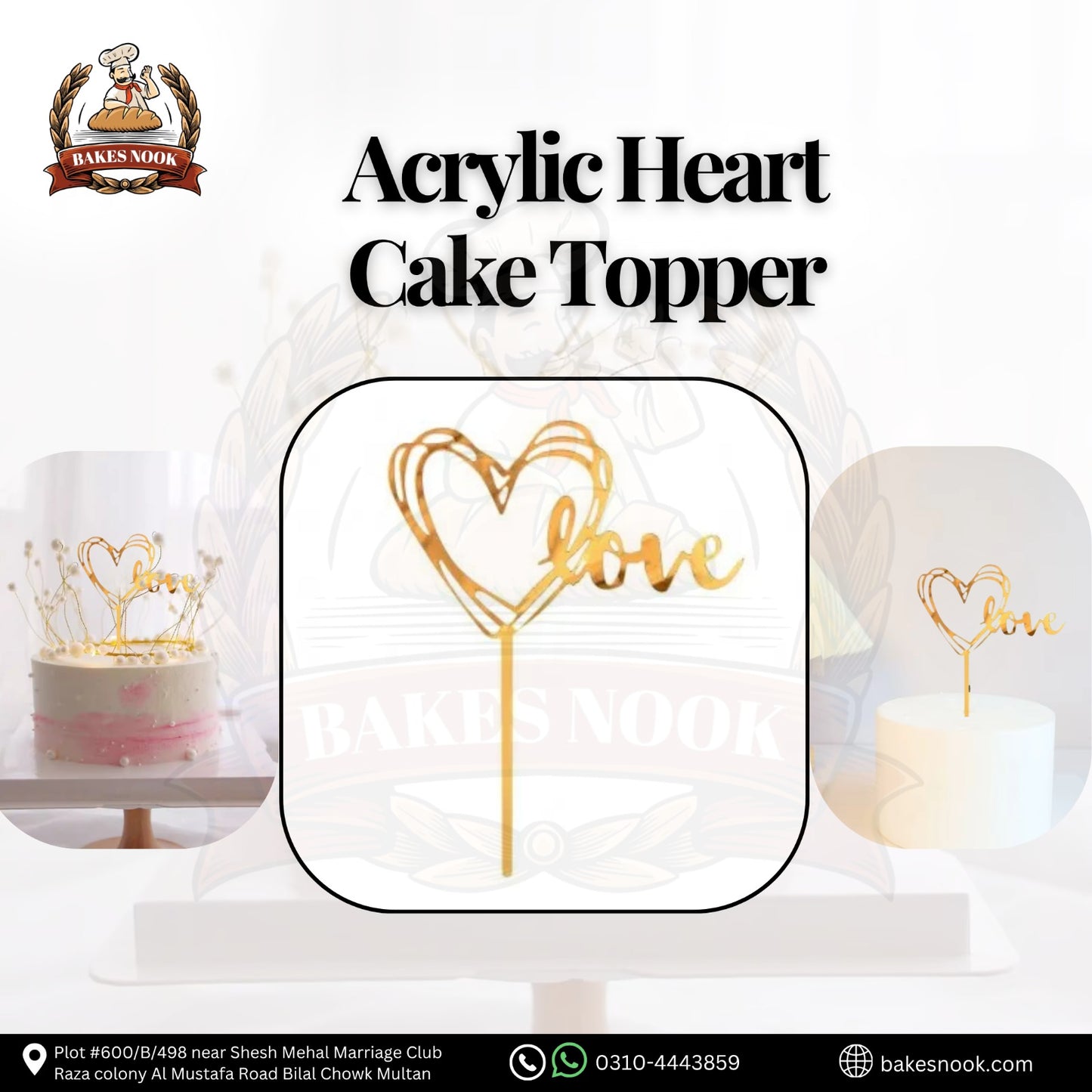 ACRYLIC HEART TOOPER