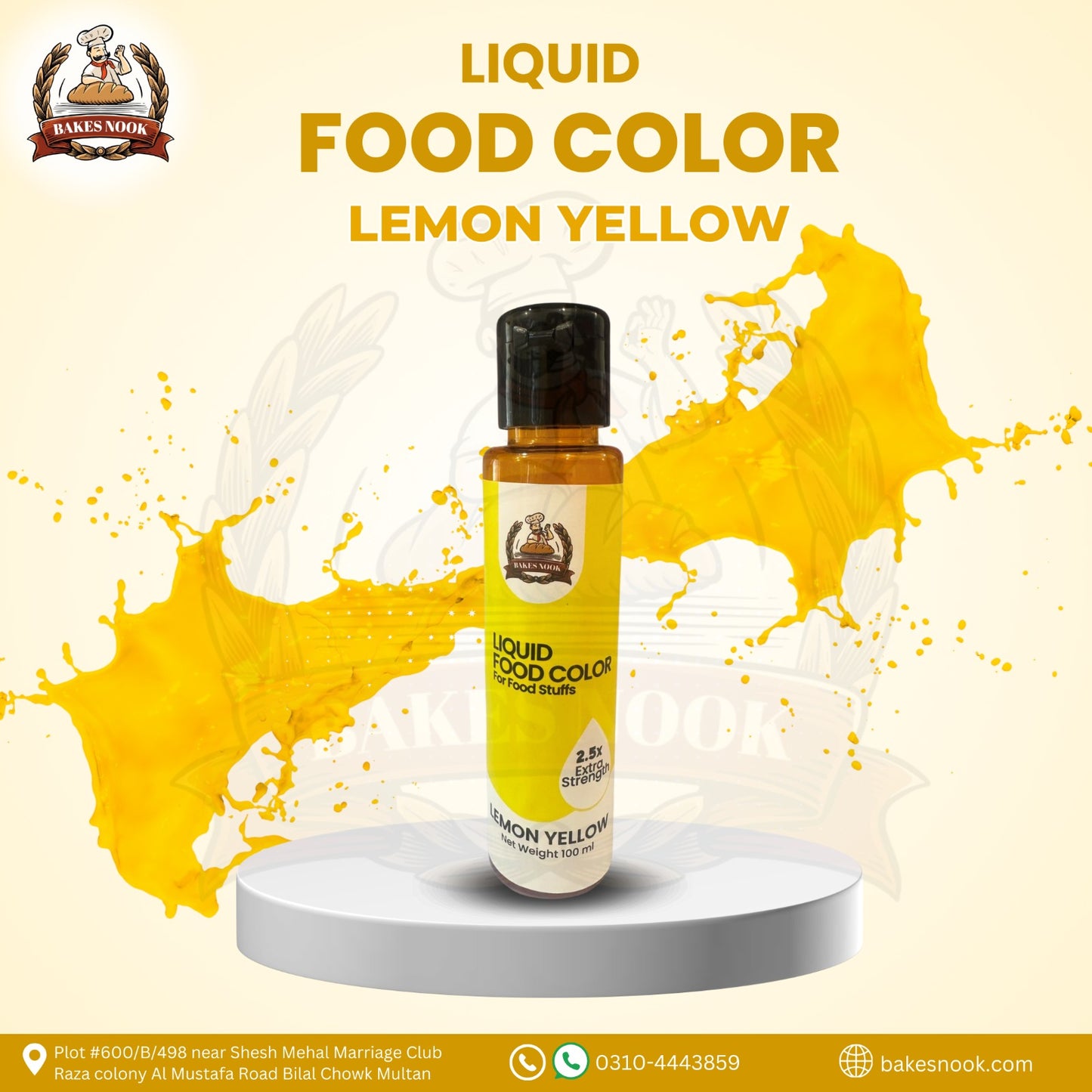 Yellow Liquid Food Color 60ml