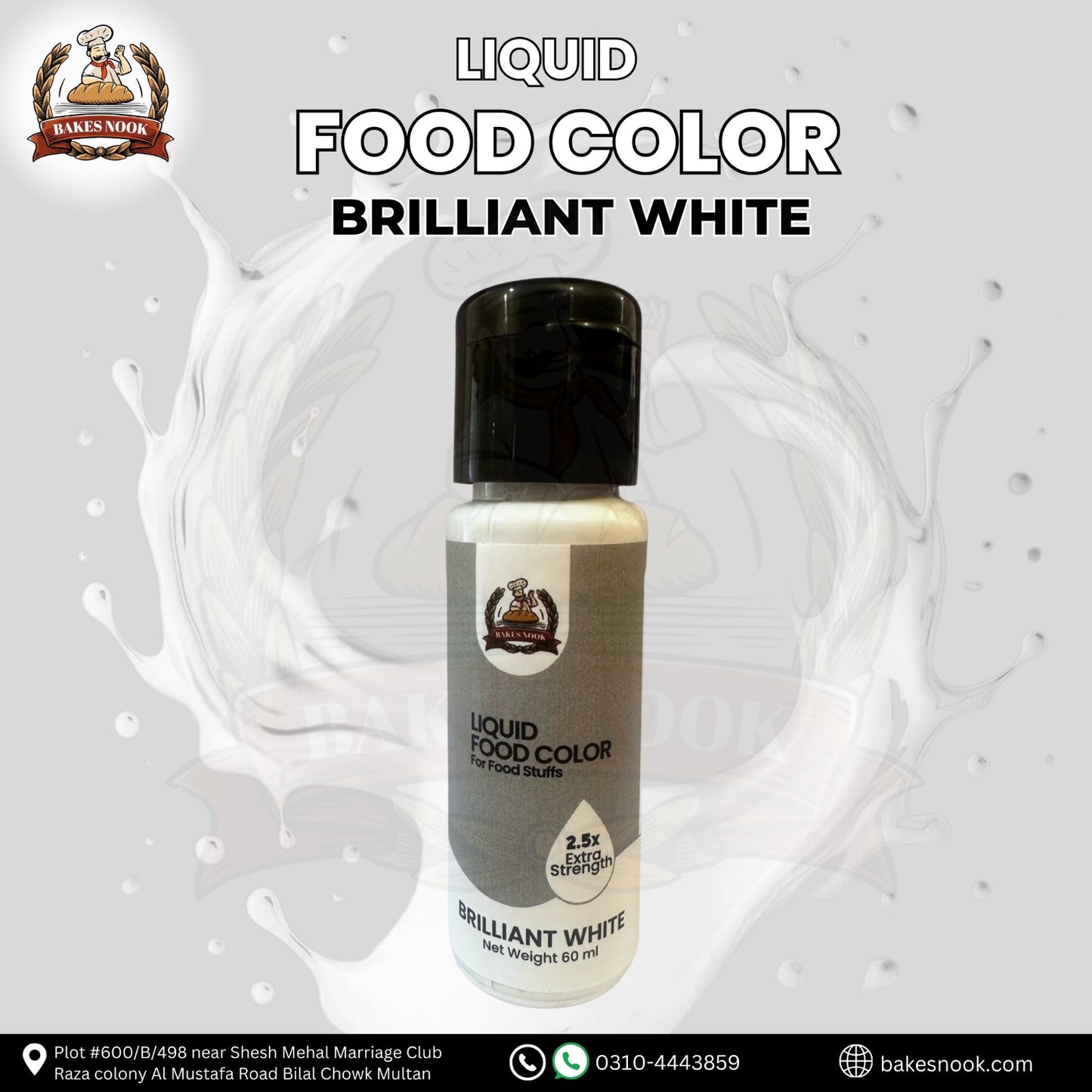 Brilliant White Liquid Food Color 60ml