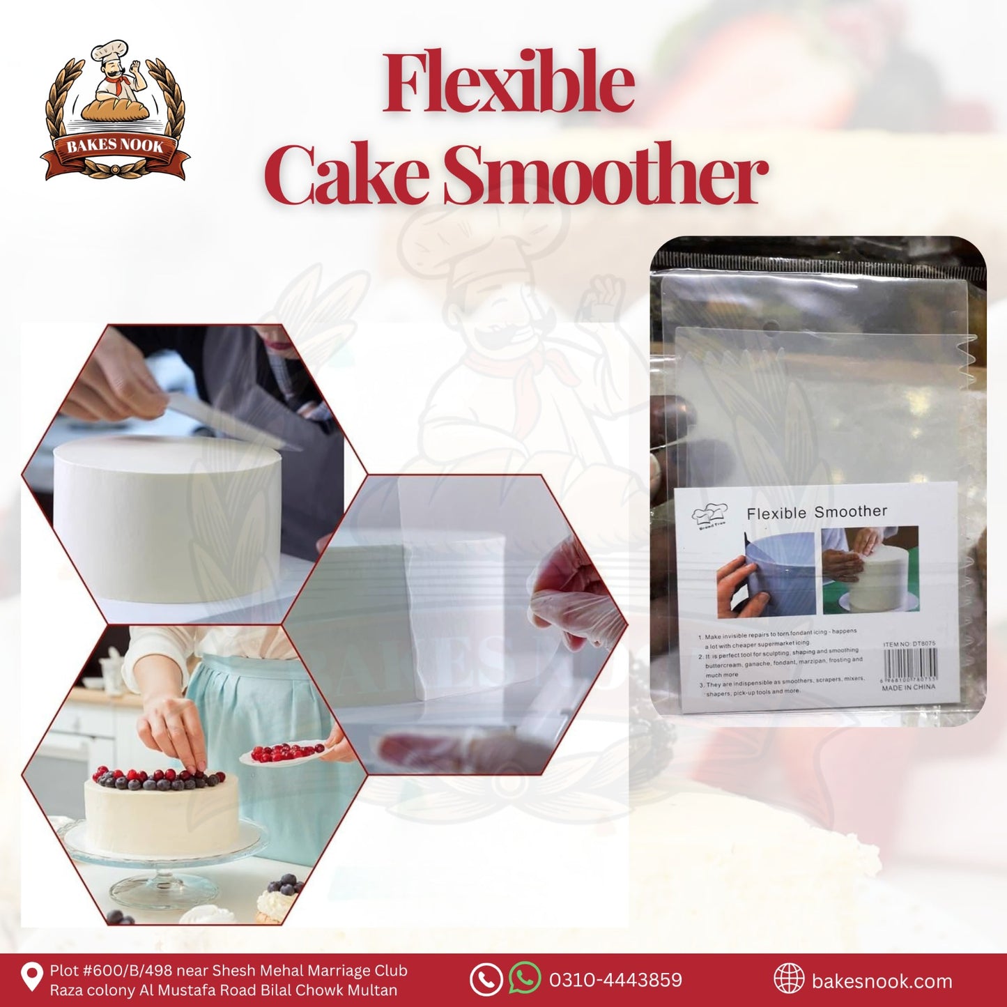 FLEXIBLE CAKE SMOOTHER
