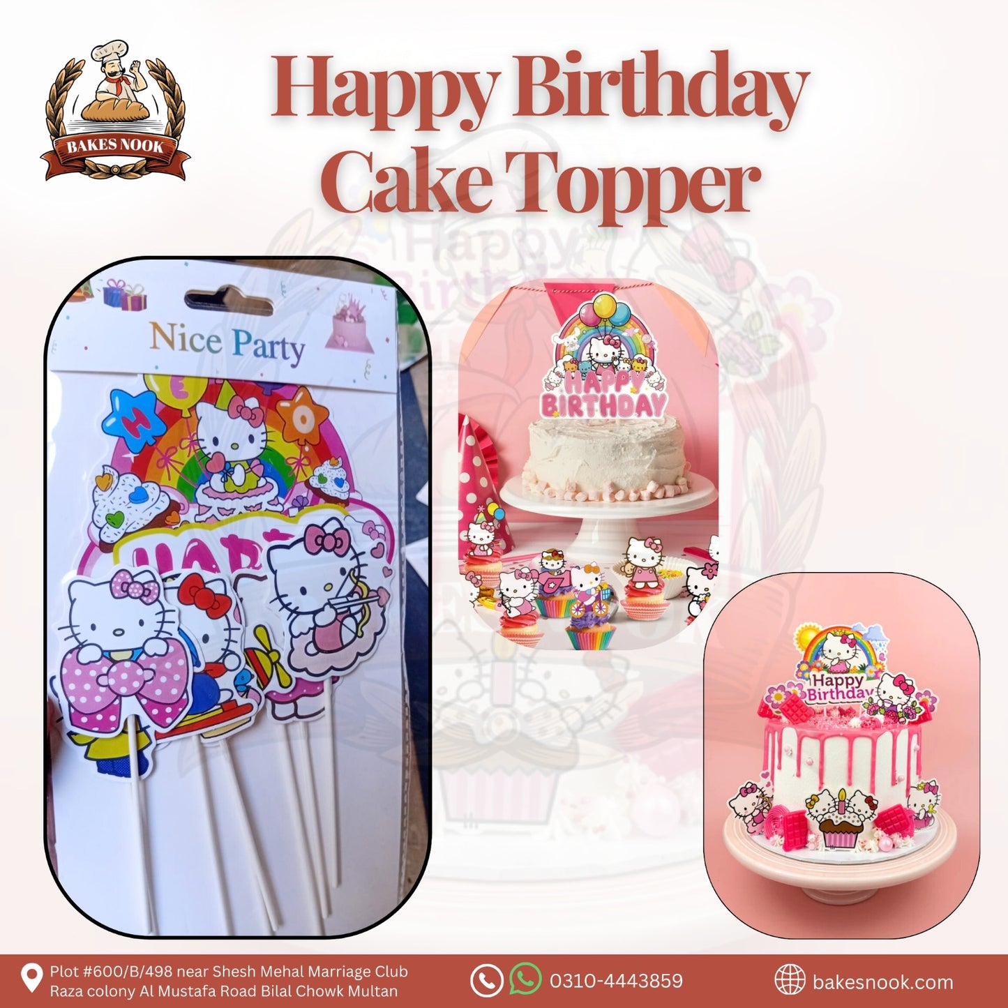 KITTY HBD CAKE TOOPER THEME