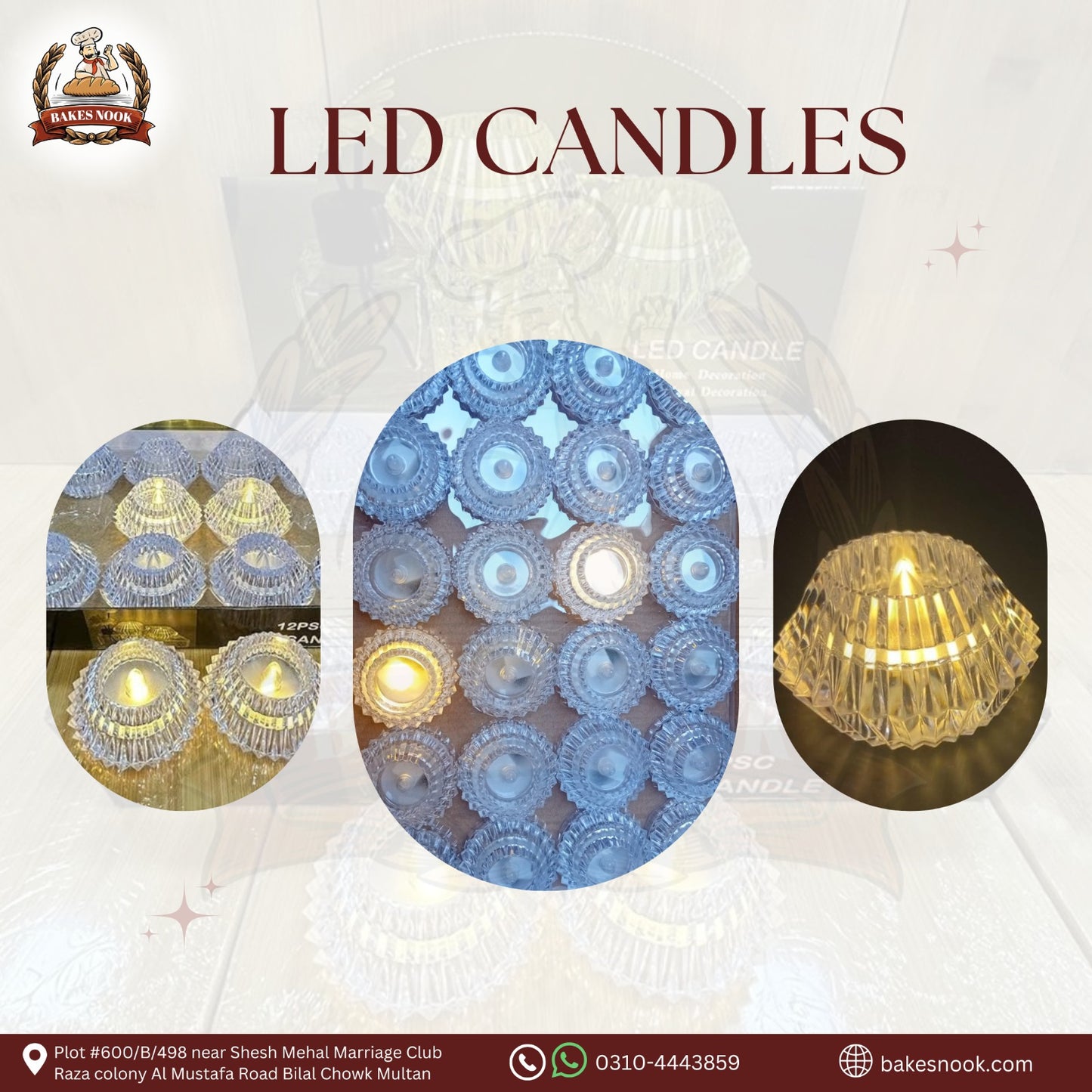 LED CANDEL FLOWER 1PCS