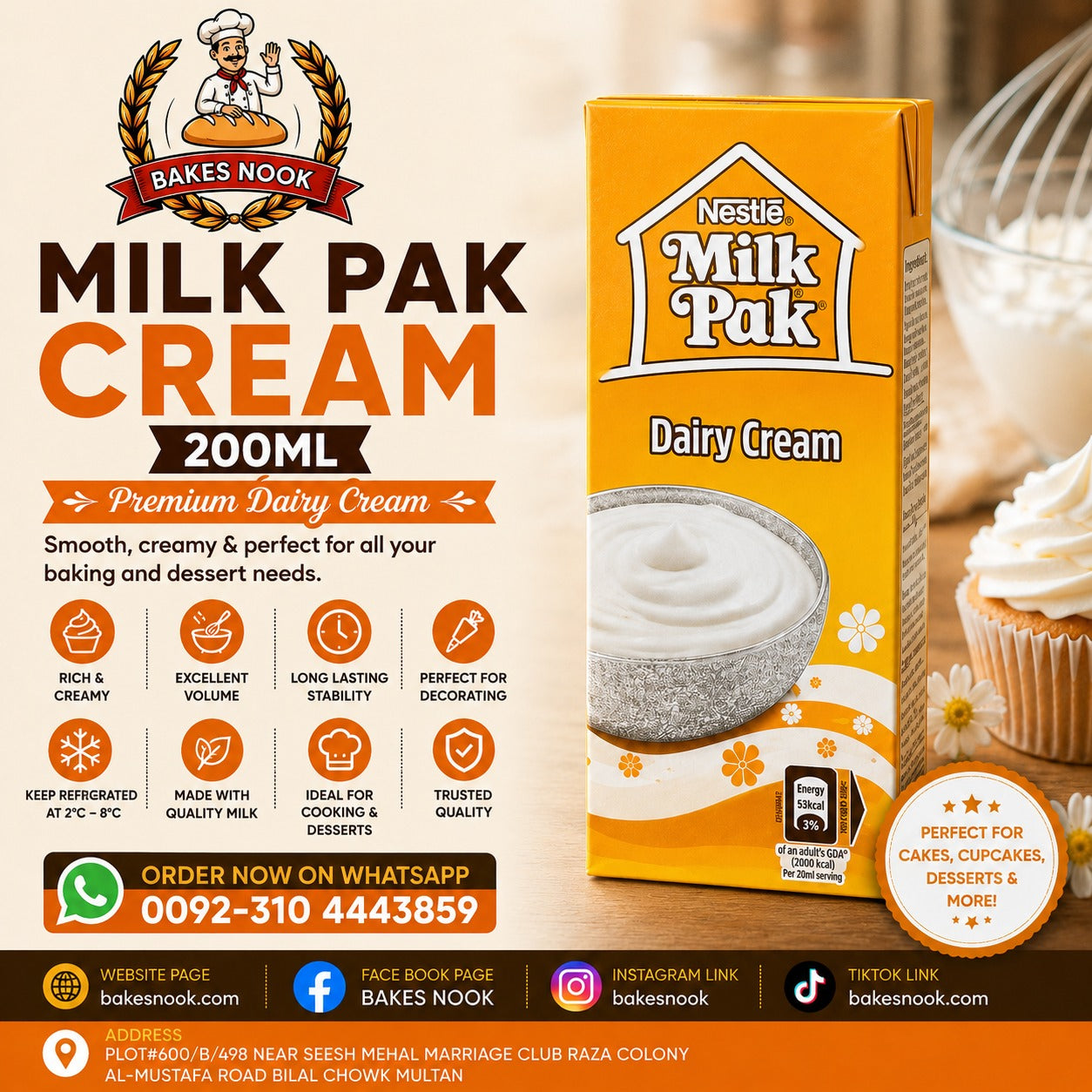 Milk Pak Cream 200ml