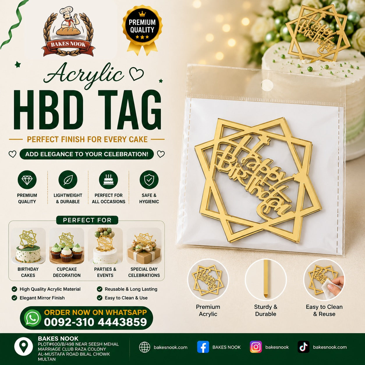 Acrylic HBD Tag