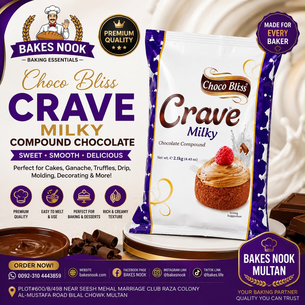 CRAVE MILKY COMPOUND CHOCOLATE