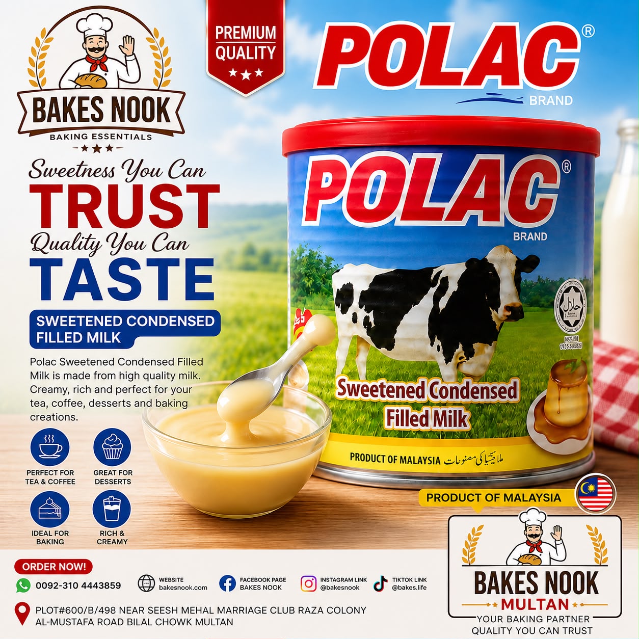 Polac Sweetened Filled Milk by BakesNook