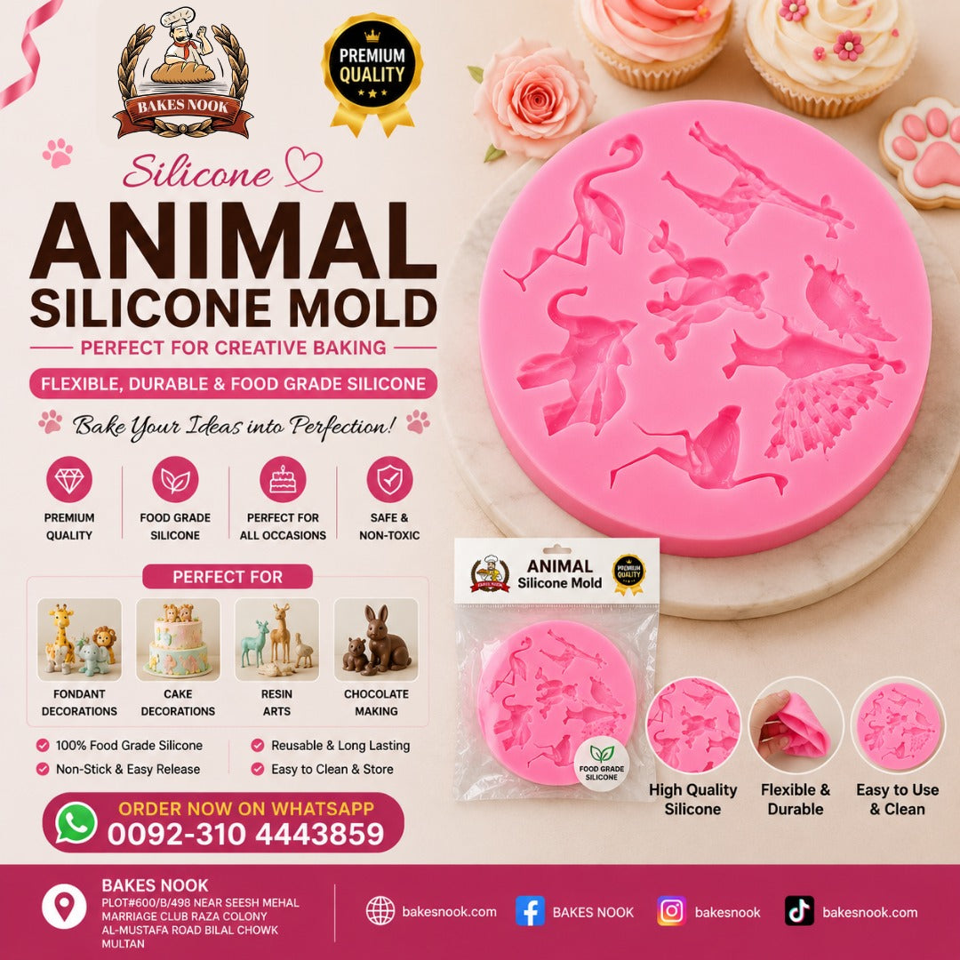 Animal Silicone Mould by BakesNook