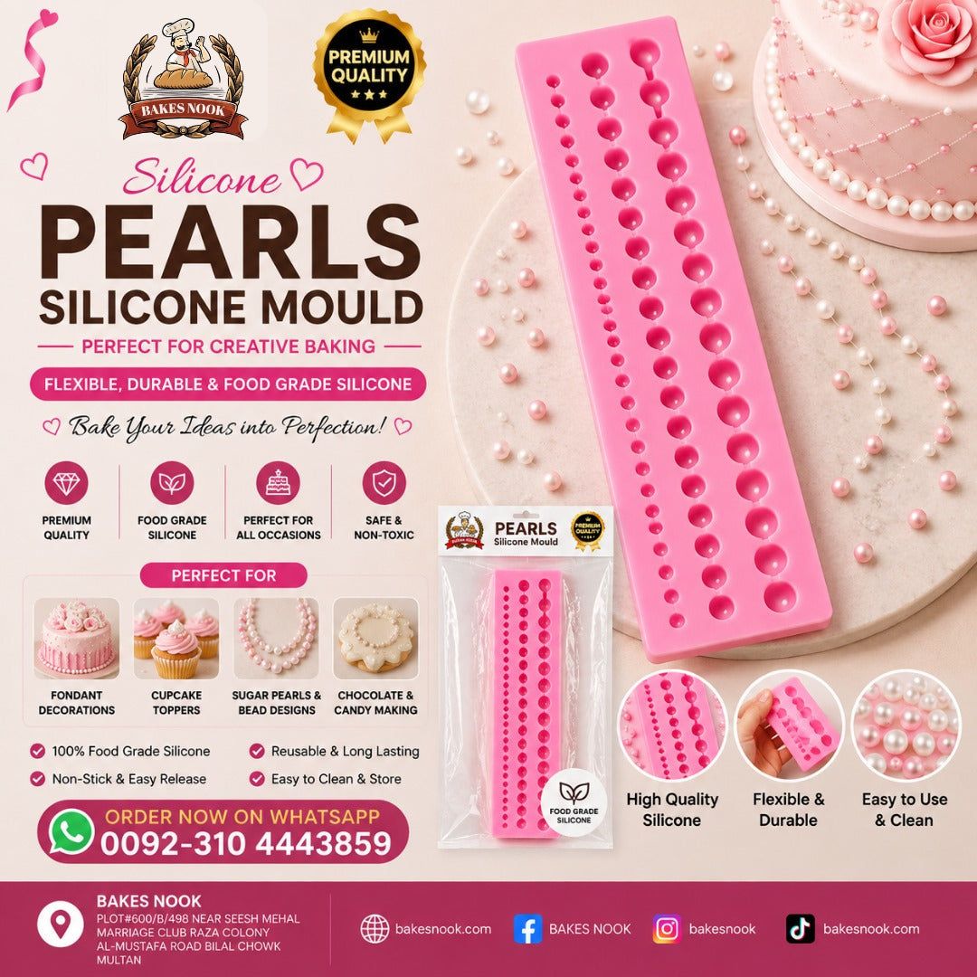 Pearls Silicone Mould by BakesNook