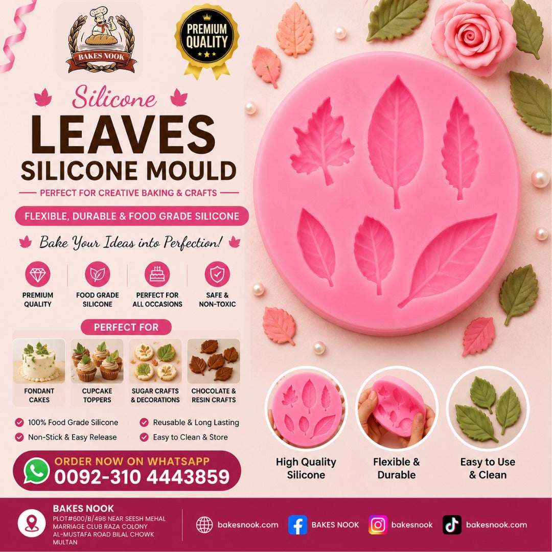 Leaves Silicone Mould by BakesNook