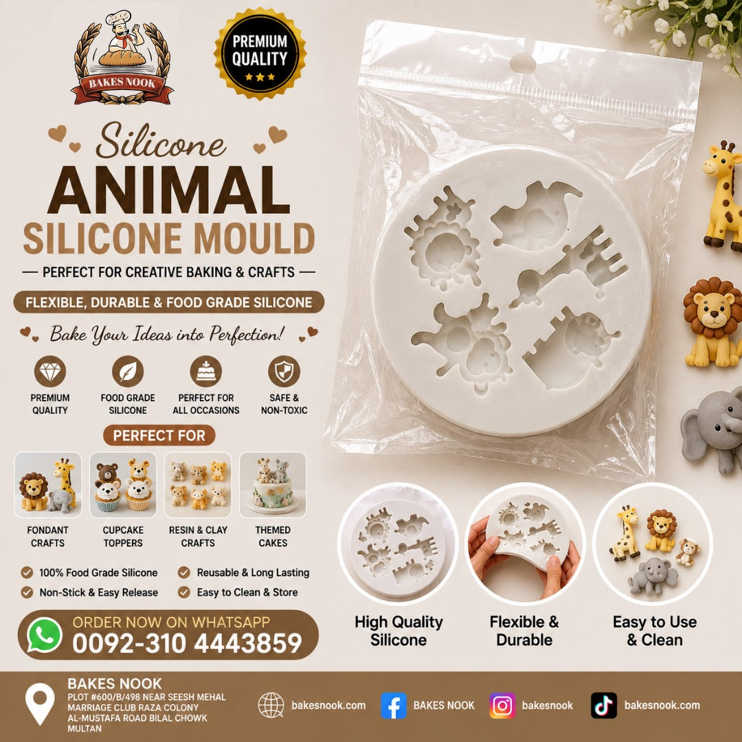 Animal Silicone Mould by BakesNook