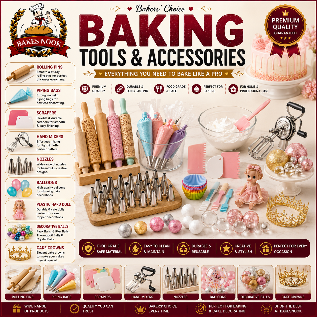 BAKING TOOLS &  ACCESSORIES