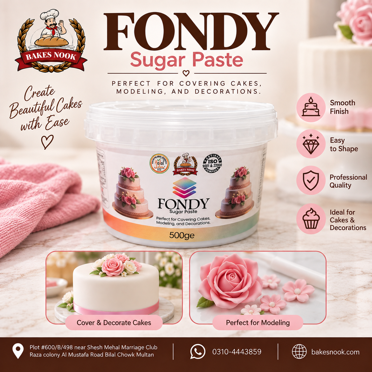 Milkyz Food White Foudant 500gm