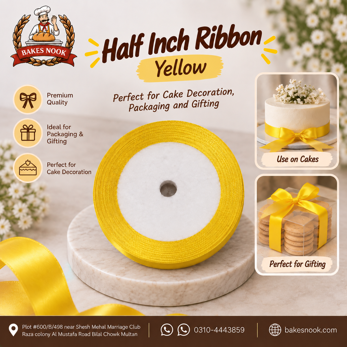 Half Inch Cake Ribbon