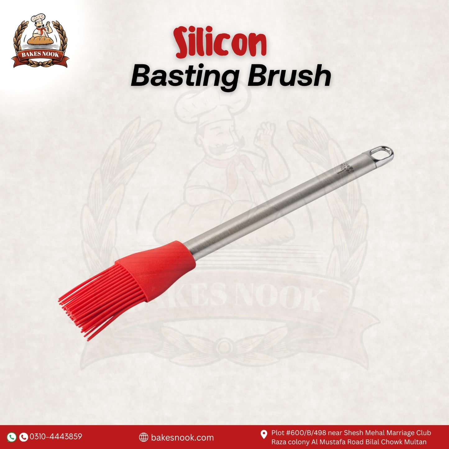 Silicone Basting Brush by BakesNook
