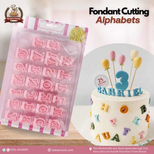 Fondant Cutting Alphabet Set by BakesNook