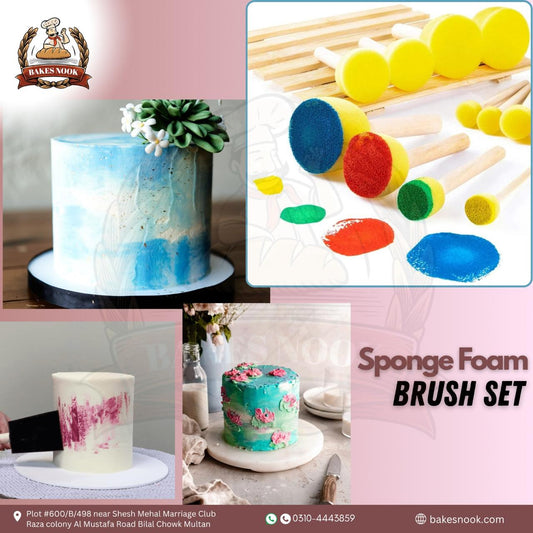Sponge Foam Brush Set by BakesNook