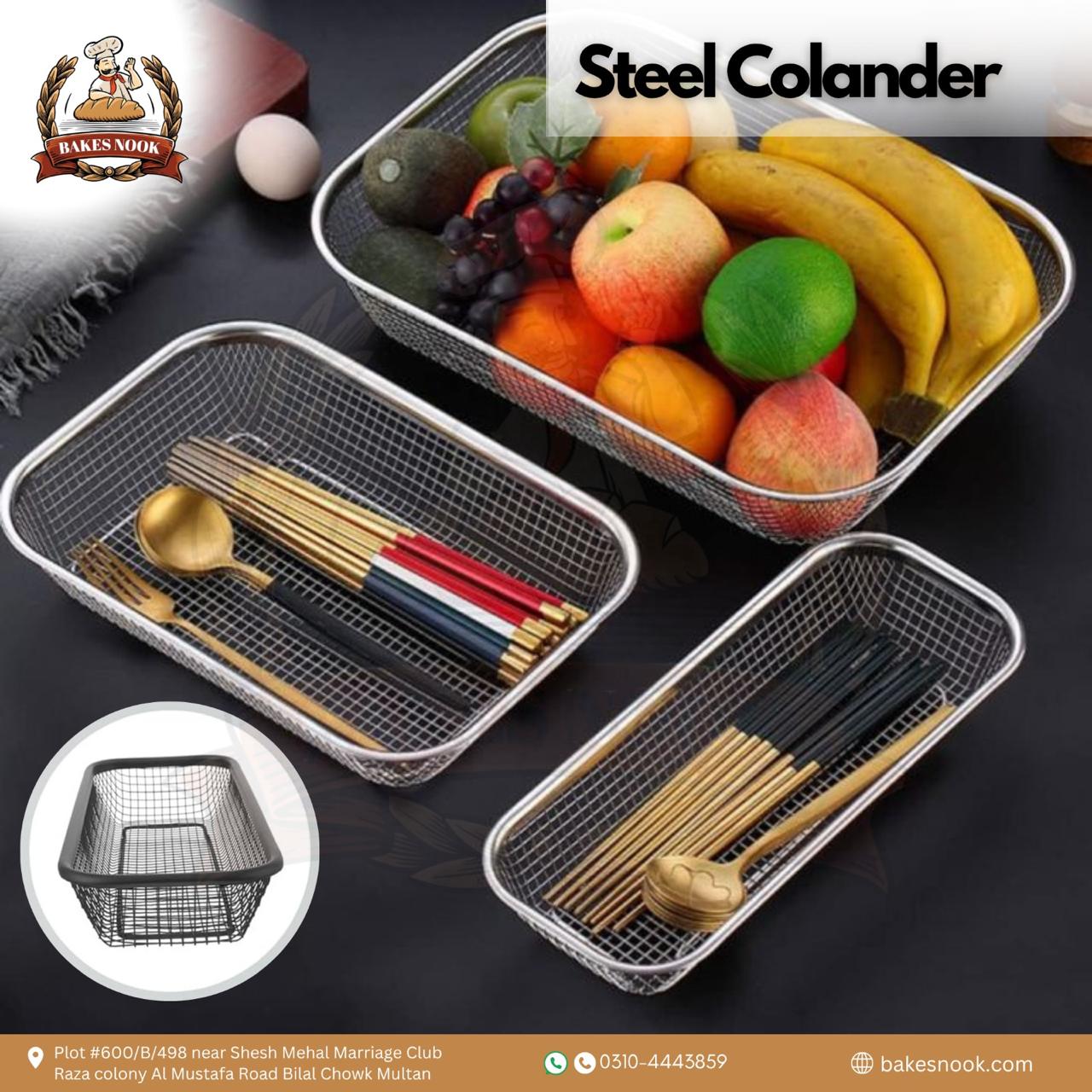 Steel Colander by BakesNook