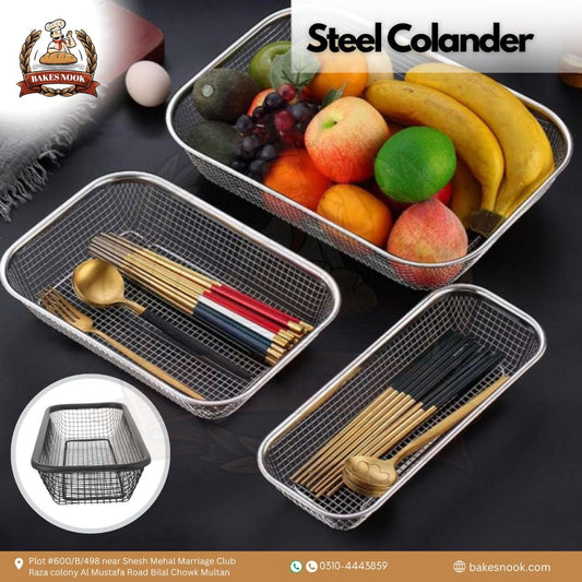 Steel Colander by BakesNook