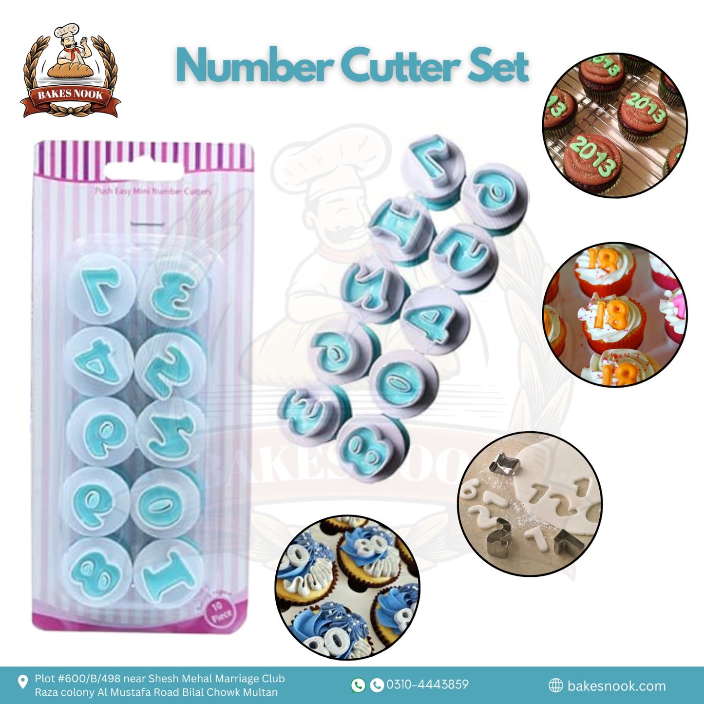 Number Cutter Set by BakesNook
