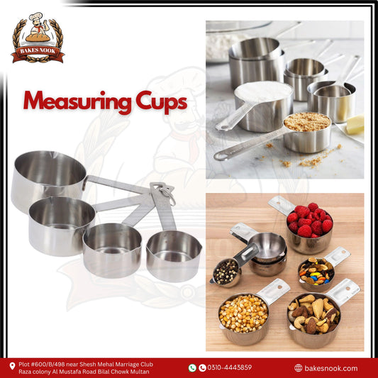 Stainless Steel Measuring Cups by BakesNook