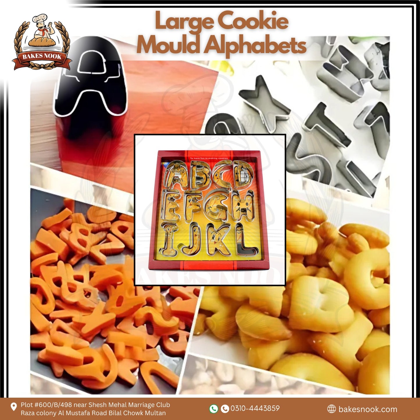 Large Alphabet Cookie Mould by BakesNook