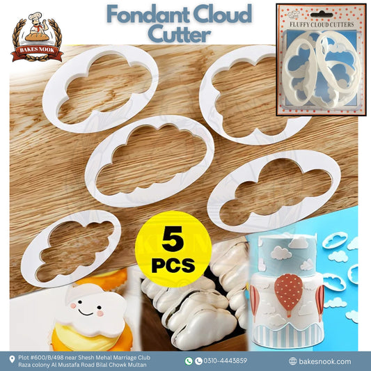 Fondant Cloud Cutter Set by BakesNook