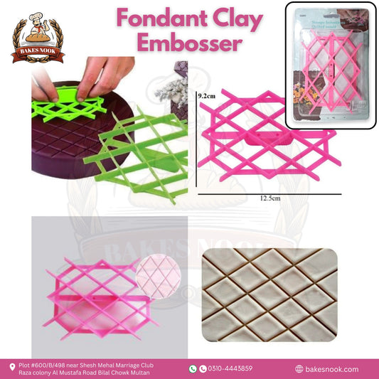 Fondant Clay Embosser by BakesNook