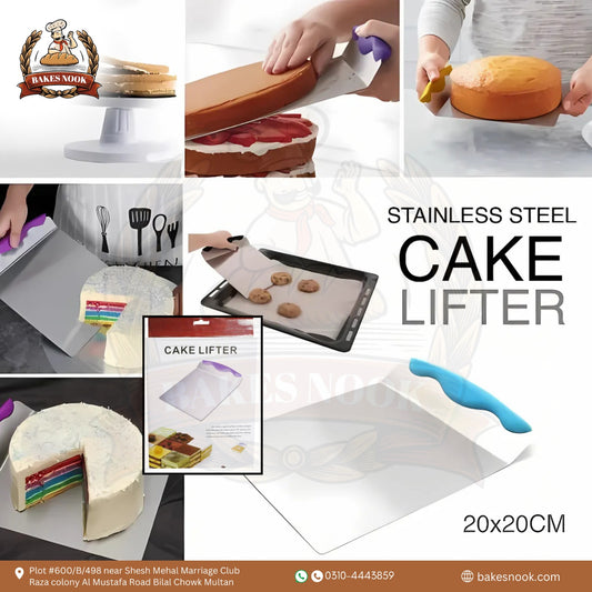 Stainless Steel Cake Lifter by BakesNook