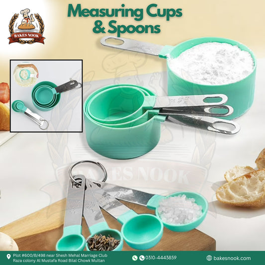 Measuring Cups & Spoons Set by BakesNook