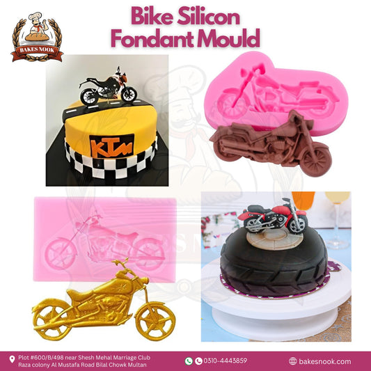 Bike Silicone Fondant Mould by BakesNook