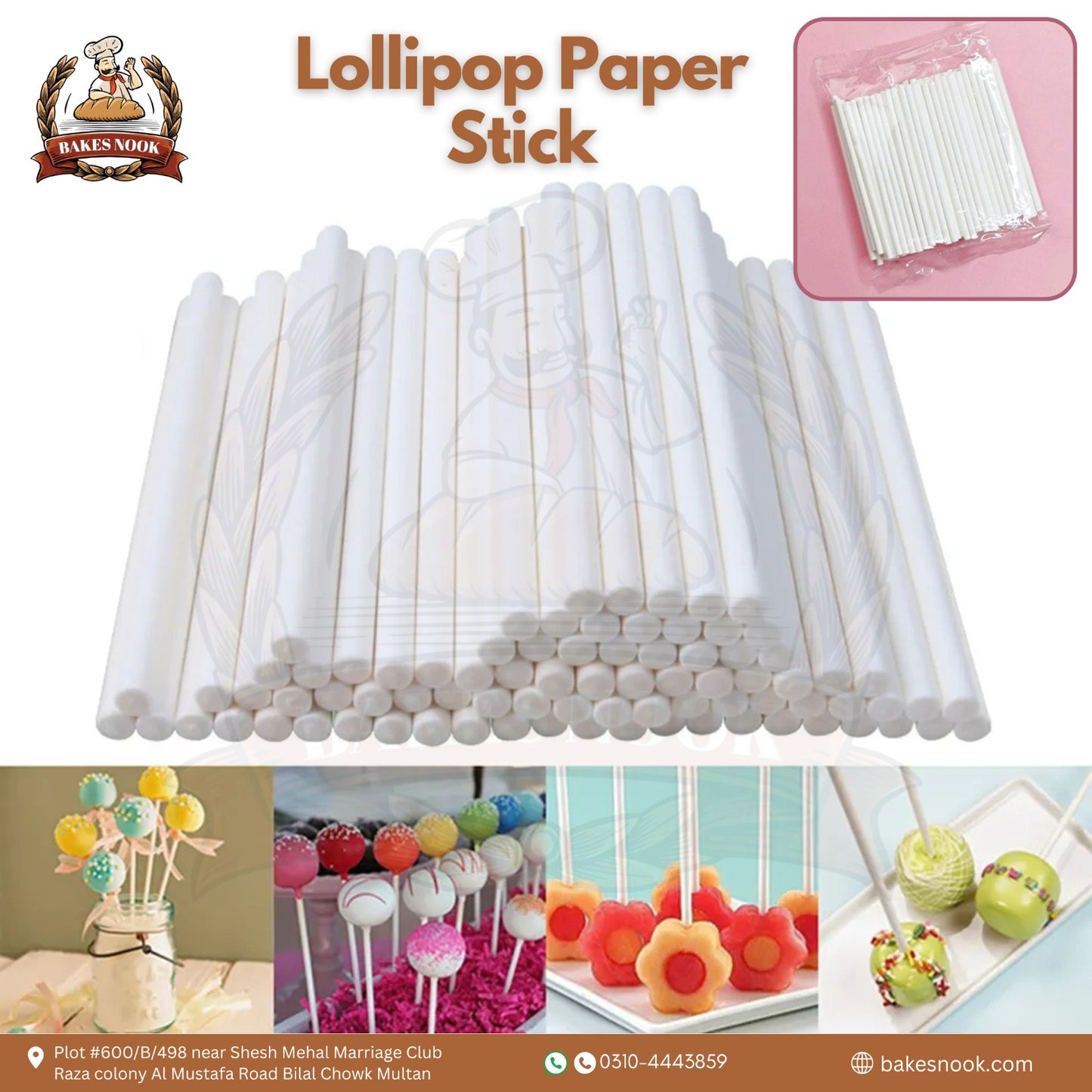 Lollipop Paper Sticks by BakesNook